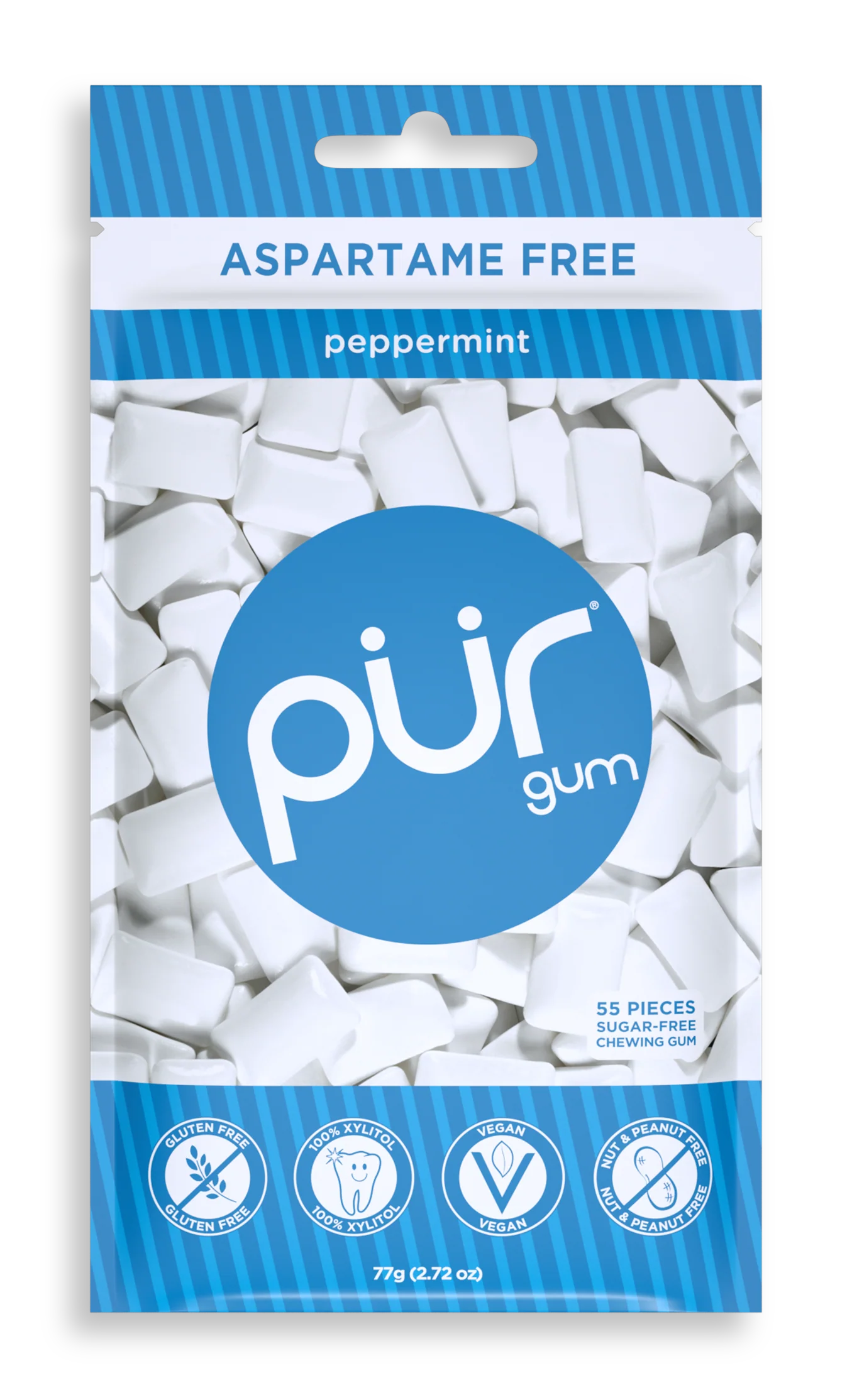 Pur Gum Peppermint 55Pcs/Pk