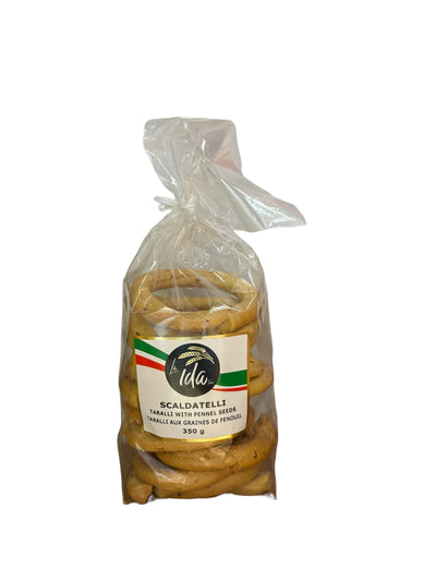 La Ida Scaldatelli Taralli with Fennel Seeds 350g