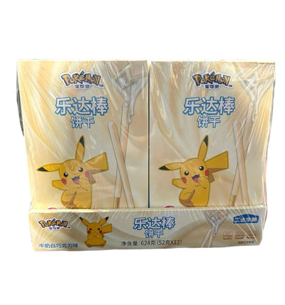 Pokémon Leda Stick WHITE Chocolate Cookies 52g (12ct) - China