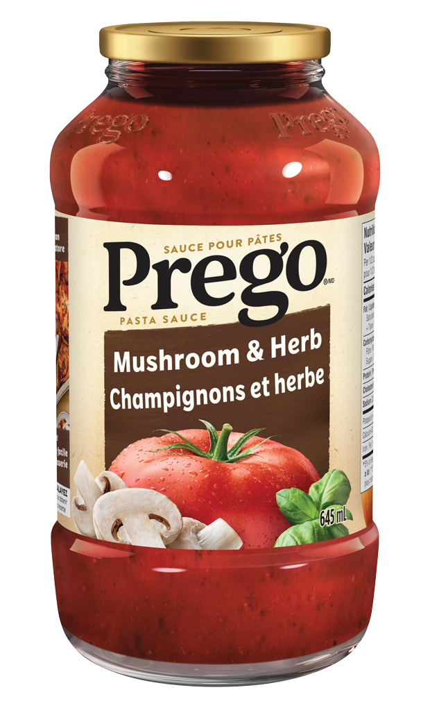 Prego Mushroom & Herb Pasta Sauce 645ml - Case of 12