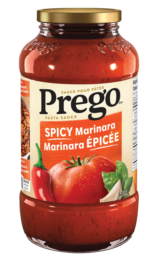 Prego Spicy Marinara Pasta Sauce 645ml - Case of 12