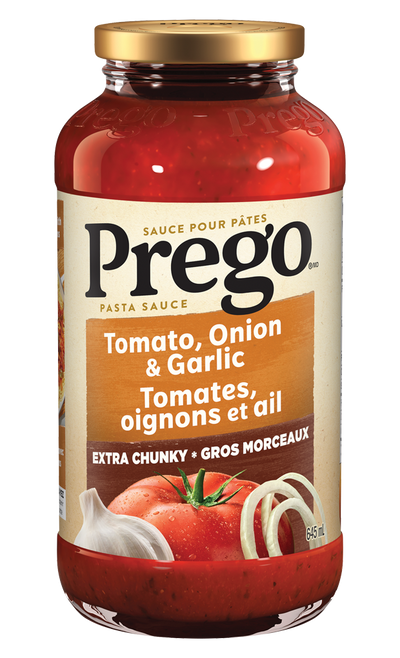 Prego Tomato Onion & Garlic Pasta Sauce 645ml - Case of 12