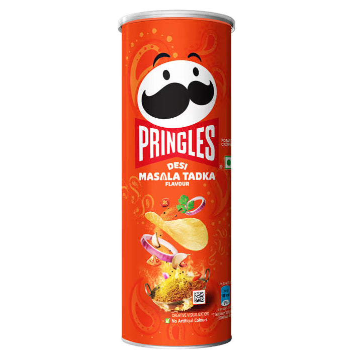 Pringles Desi Masala Tadka Potato Chips 102g - Case of 12