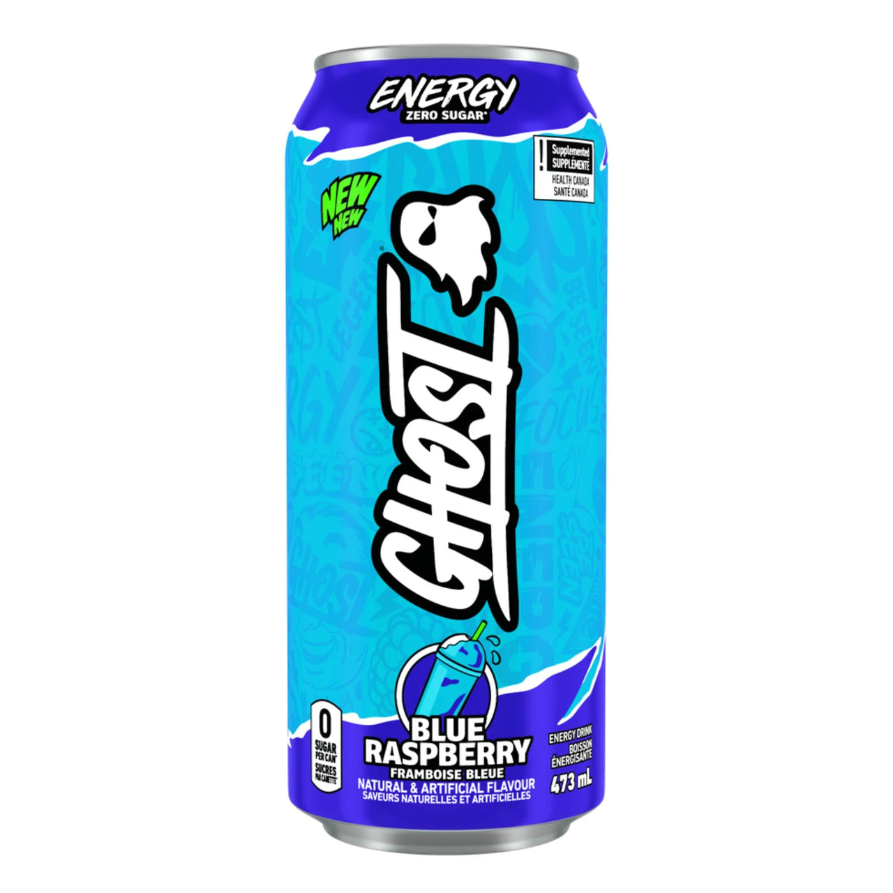 Ghost Blue Raspberry Energy Drink 473ml - Case of 12