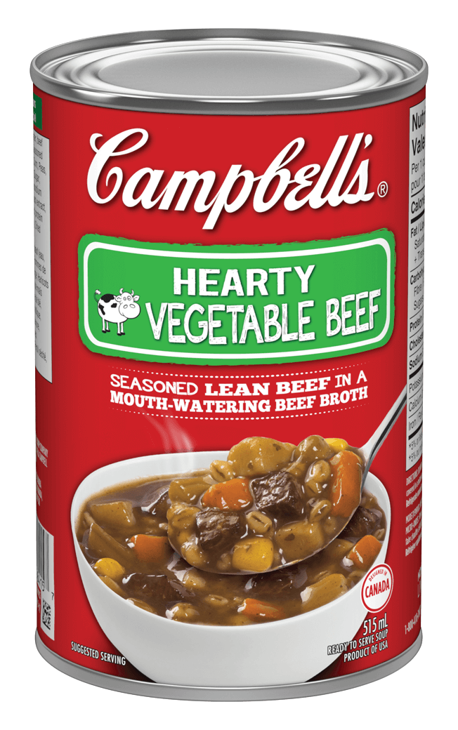 Campbell's Hearty Vegetable Beef 515ml - Case of 12