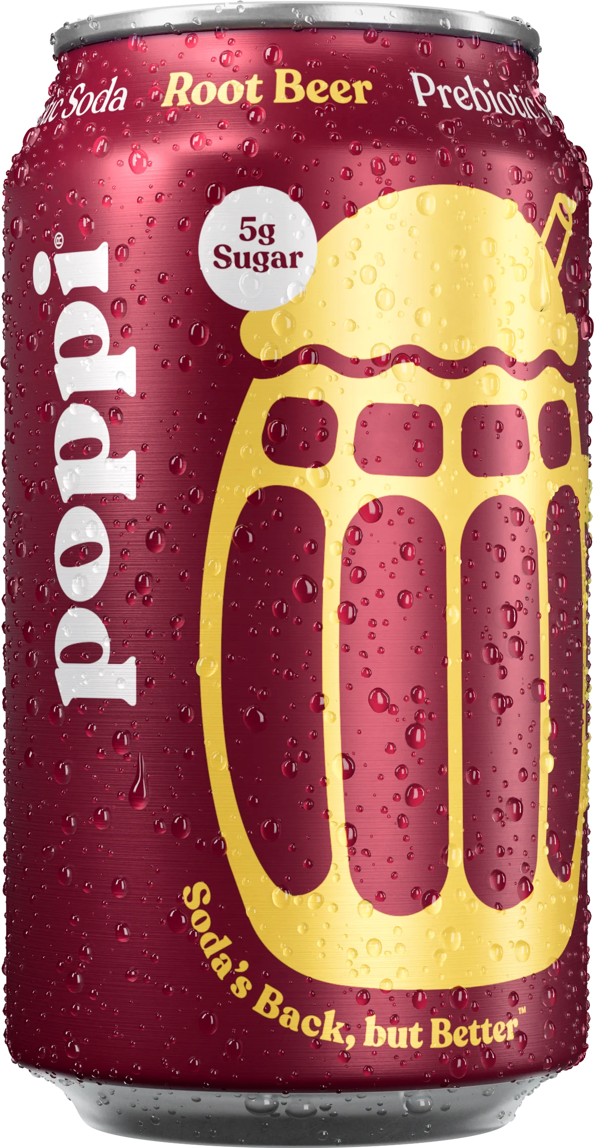 Poppi Prebiotic Soda Root Beer 355ml - Case of 12