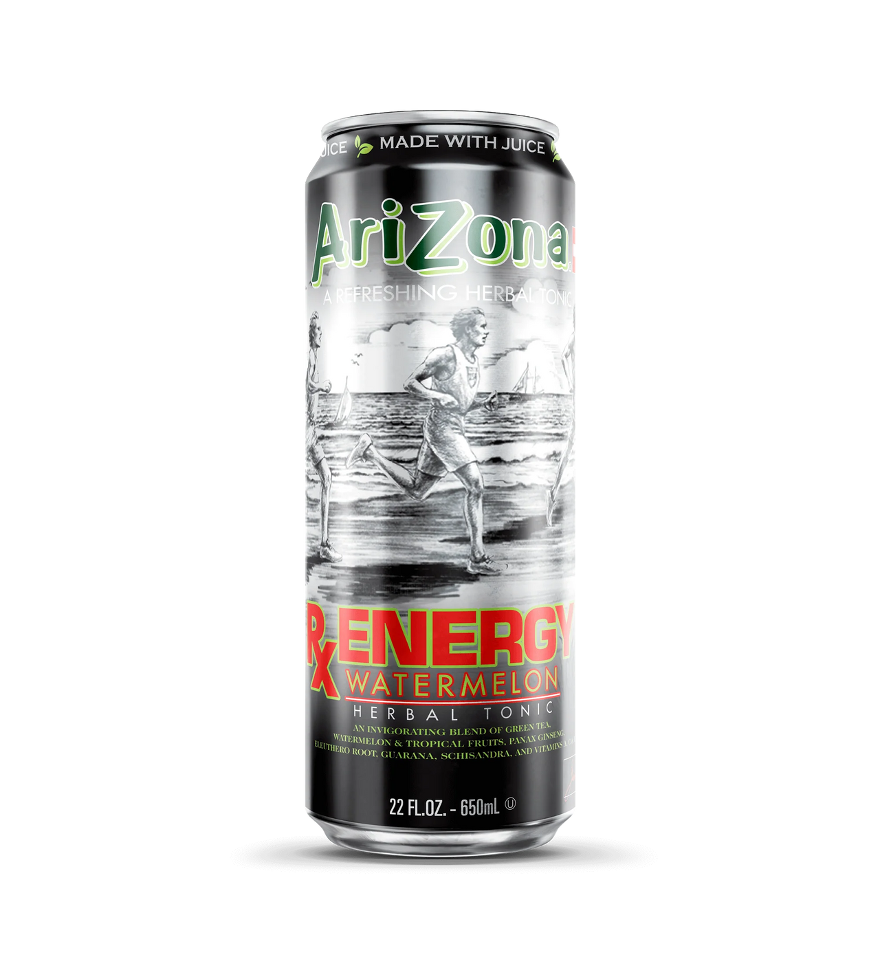Arizona RX Energy Watermelon Herbal Tonic 650ml - Case of 24