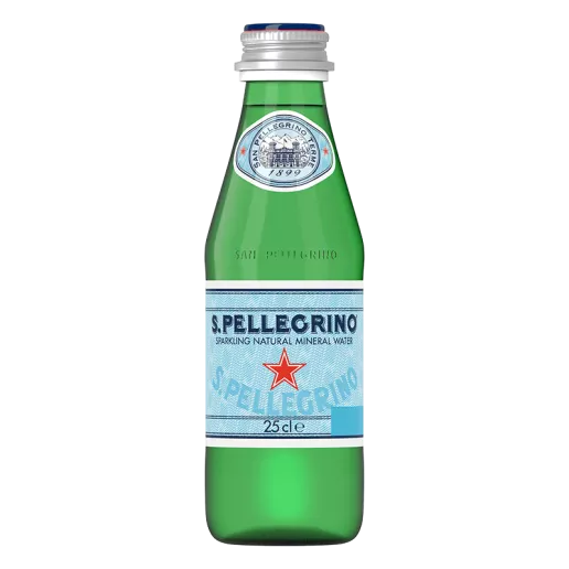 S. Pellegrino Carbonated Natural Mineral Water 25cl  (4x6x25cl)