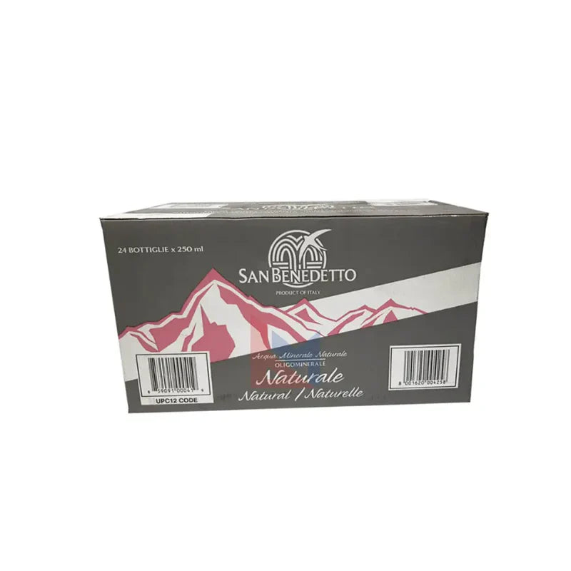 San Benedetto Natural Water Glass 250ml - Case of 24