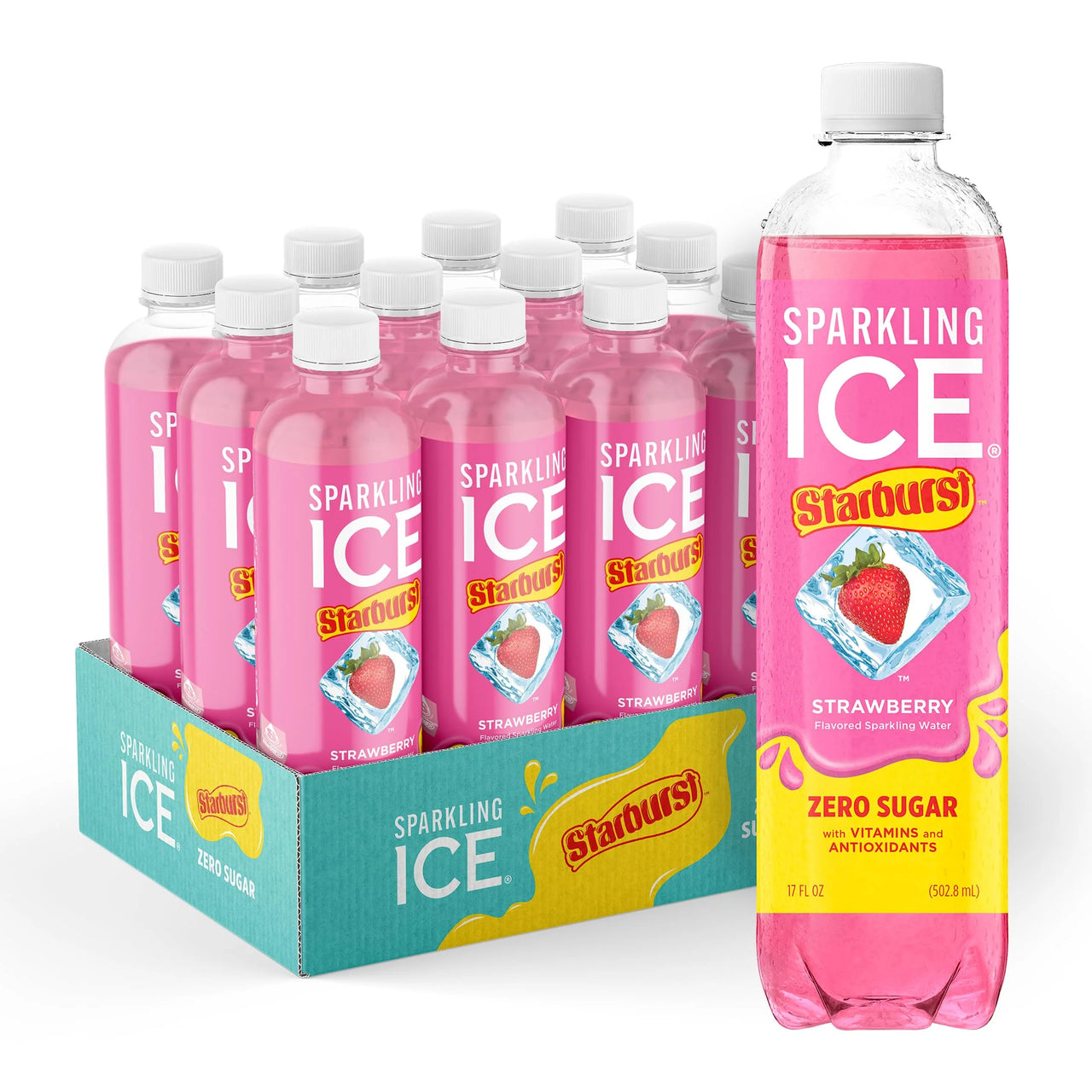 Sparkling Ice Zero Starburst Strawberry 503ml - Case of 12