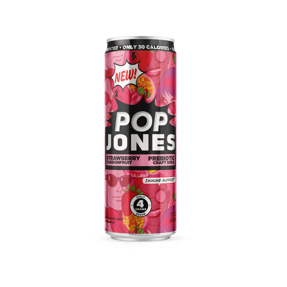 Jones Pop Strawberry Passionfruit 355ml - Case of 12