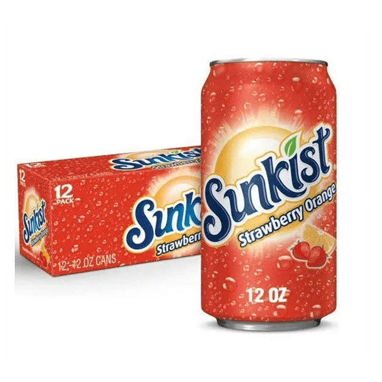 Sunkist Strawberry Orange 355ml - Case of 12