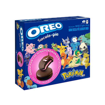 Oreo Strawberry Pie Pokémon 12Pk 360G - 8ct (Vietnam)