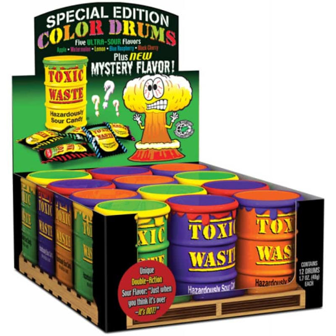 Toxic Waste Special Edition Color Drums 1.7oz - 12ct