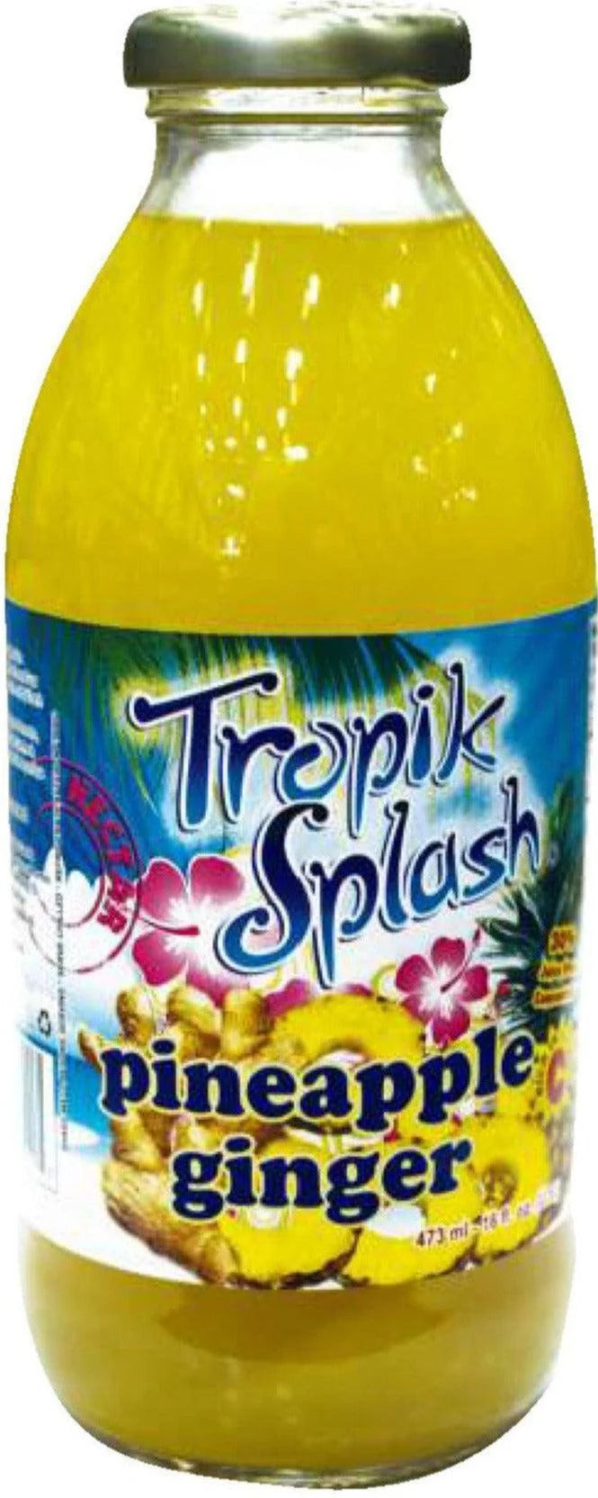 Tropik Splash Pineapple Ginger 473ml - Case of 12