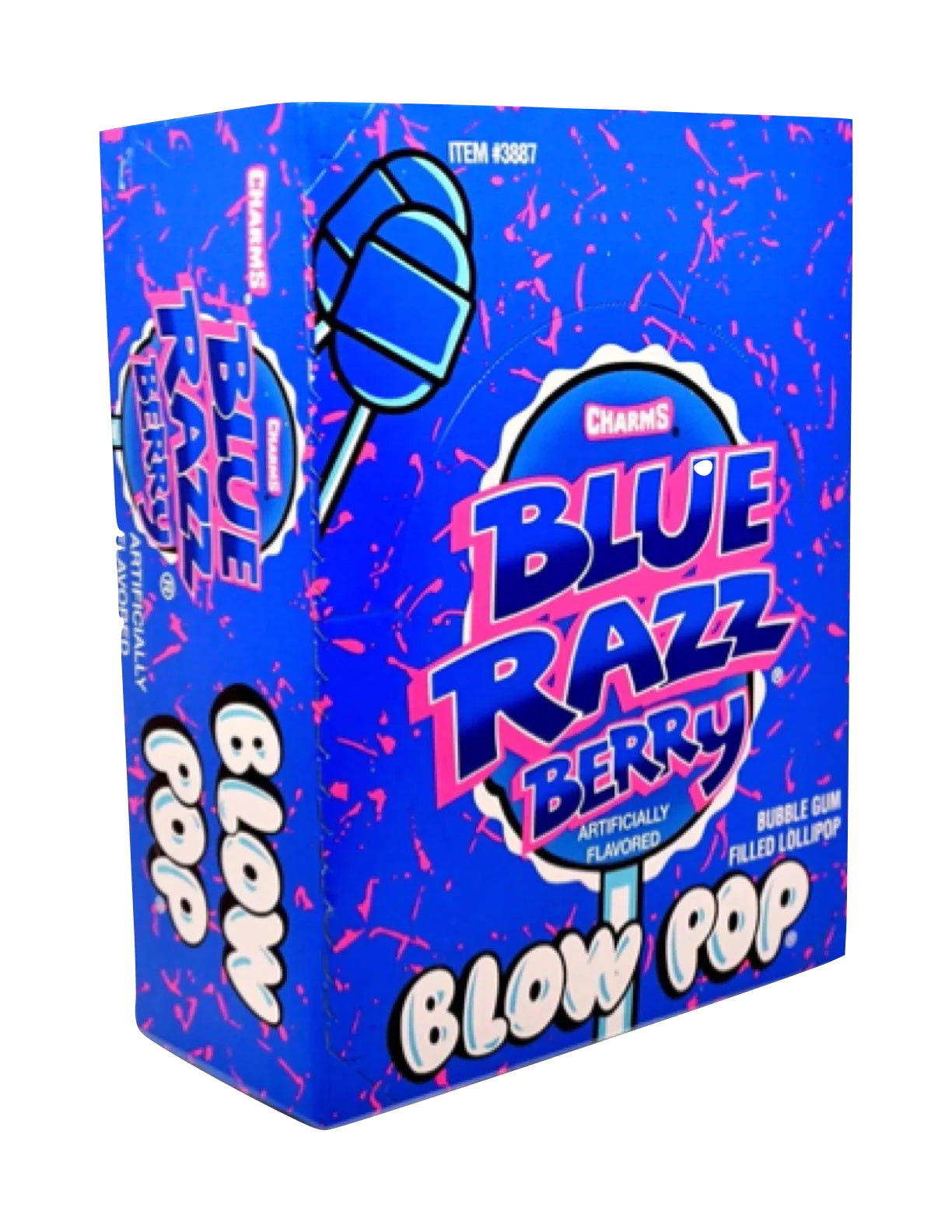 Charms Blow Pop Blue Razz Berry 48ct