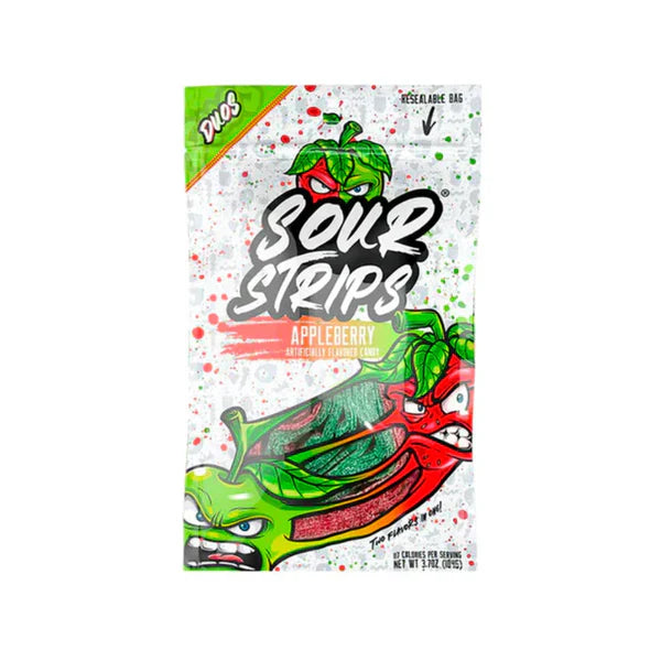 Sour Strips Appleberry Peg Bag 3.4oz - Case of 12