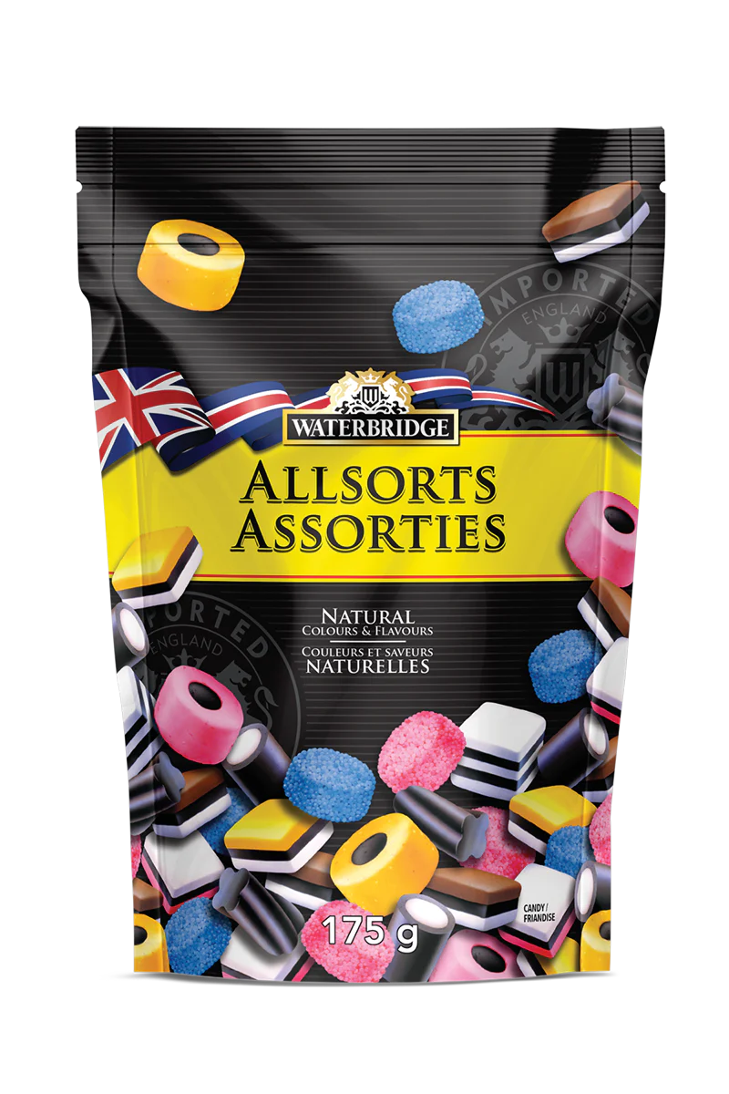 Waterbridge Allsorts Fruit Flavored Candy 175g (Case of 15)