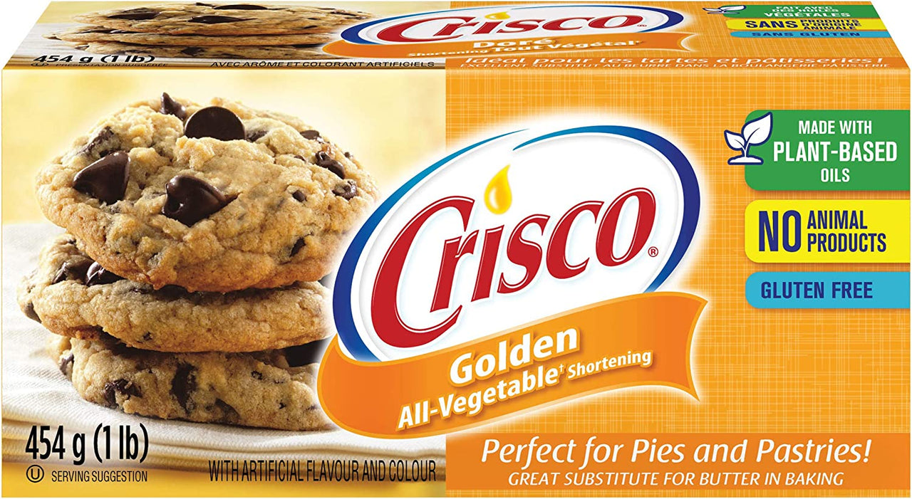 Crisco Golden All Vegetable Shortening 454g - Case of 36