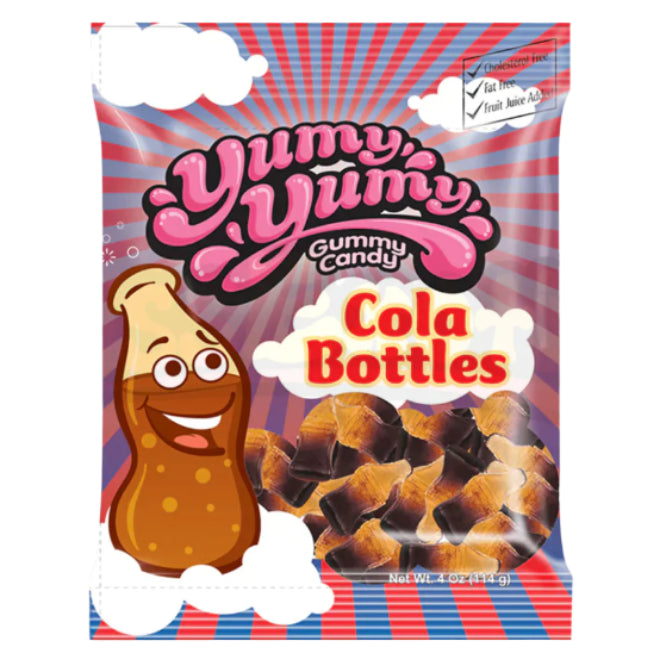 Yummy Yummy Cola Bottles 114g - Case of 12