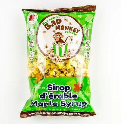 Bad Monkey Maple Syrup Popcorn 170g - Case of 9