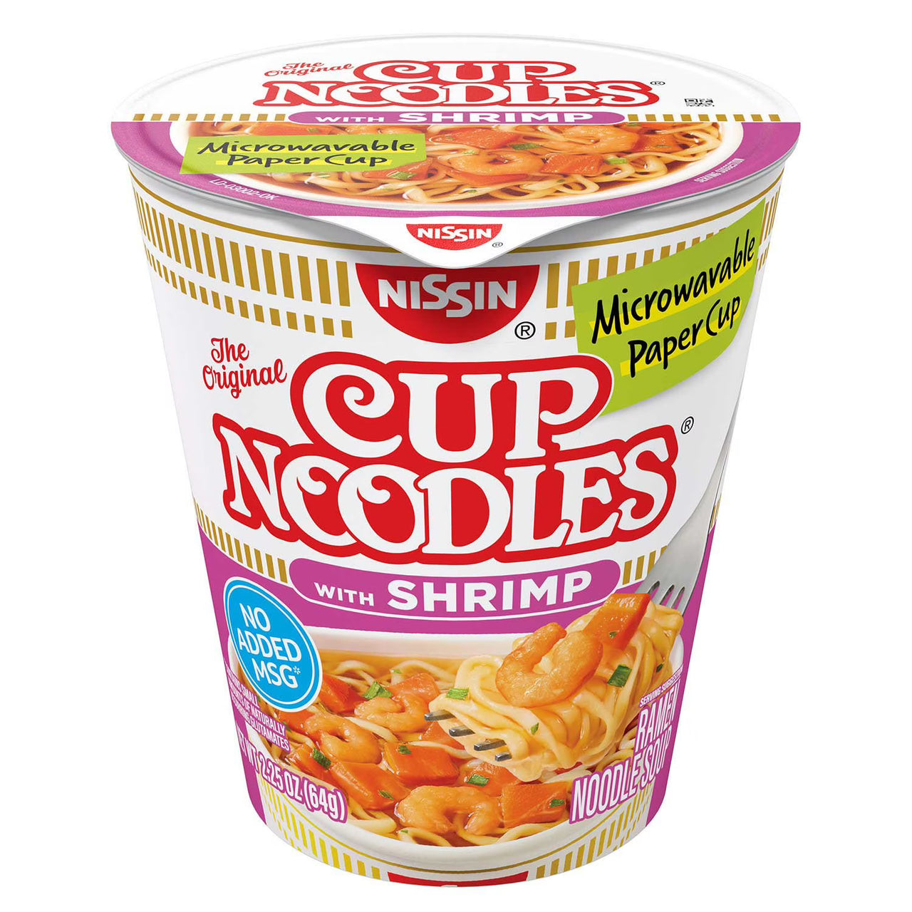 Nissin Cup Noodles Shrimp 2.25oz (64g) - Case of 12