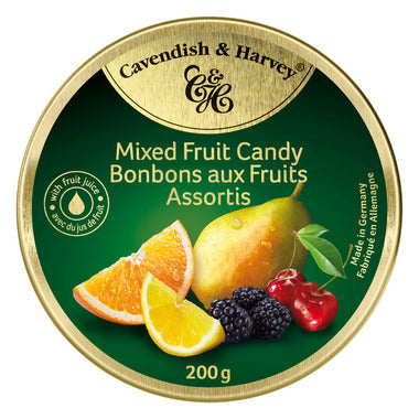 Cavendish & Harvey Mixed Fruit Candy Tins - Case of 9
