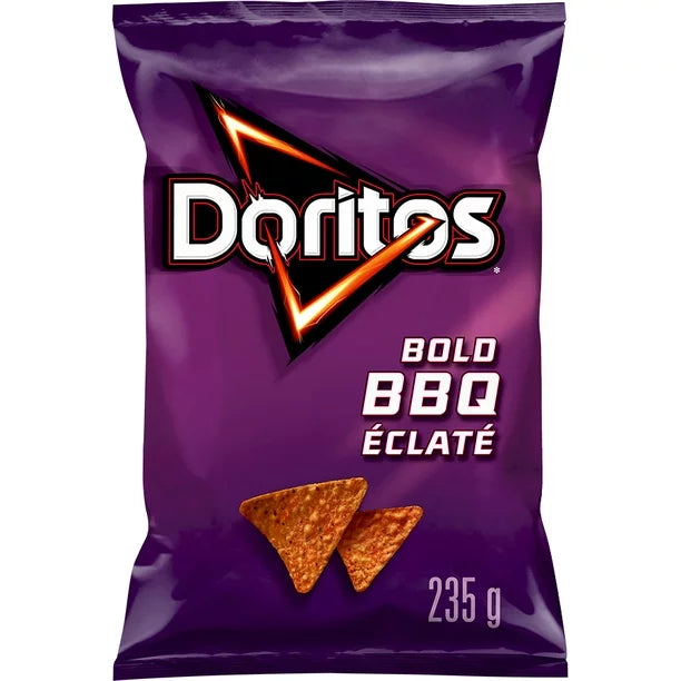 Doritos Bold BBQ Tortilla Chips 235g - 12 Pack