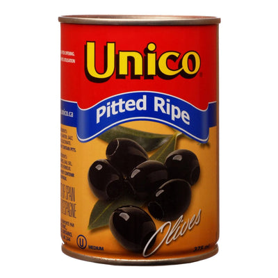 Unico Pitted Black Olives 375ml - Case of 24