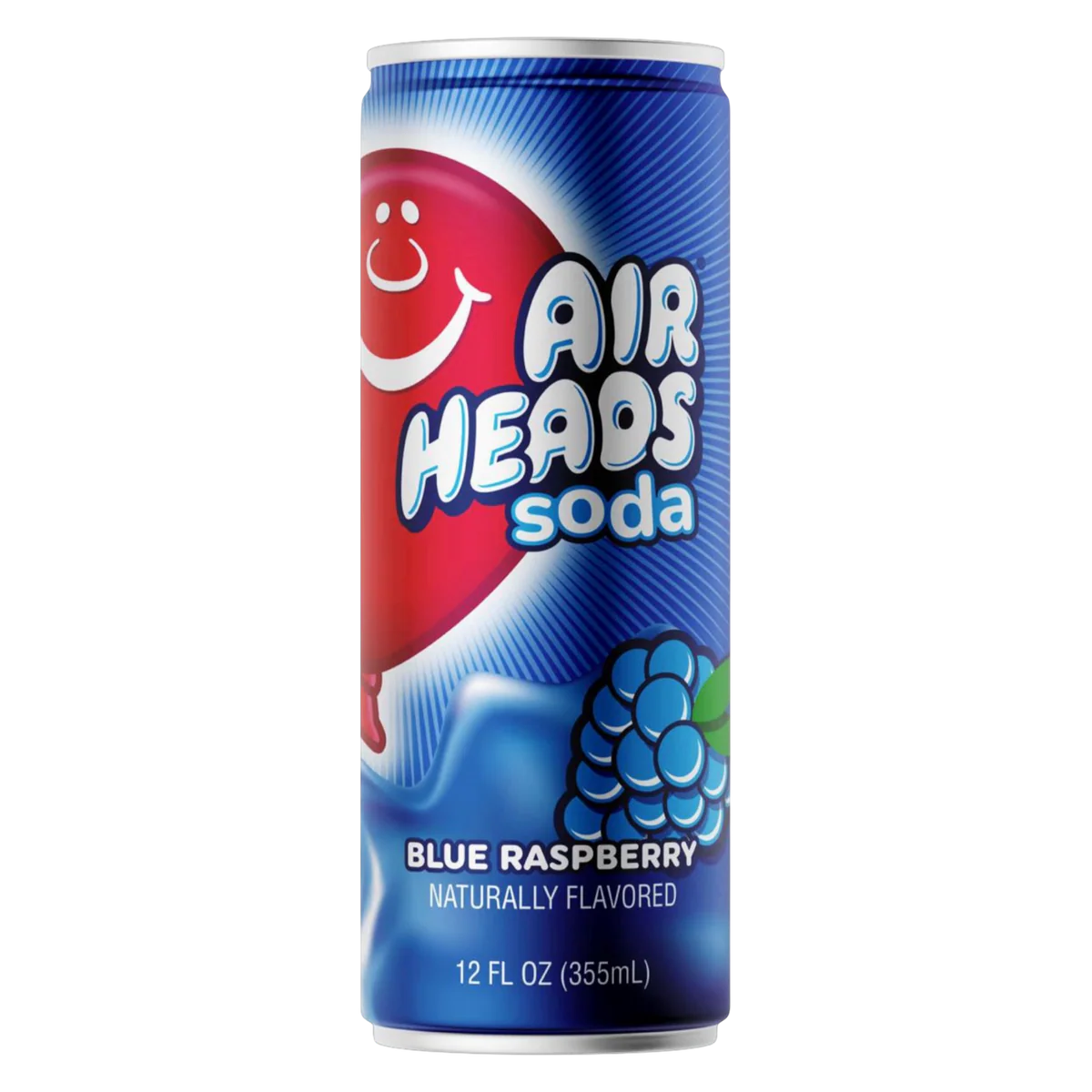 Airheads Blue Raspberry Soda 355ml - Case of 12