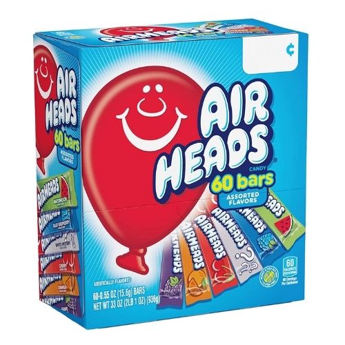 Airheads Bars Assorted Flavors 936g - 60ct (Canada)