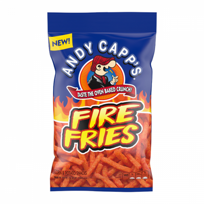Andy Capp's Fire Fries Corn & Potato Snacks 85g (Case of 12)