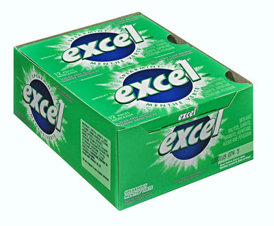 Excel Spearmint Pellet Gum - 12ct