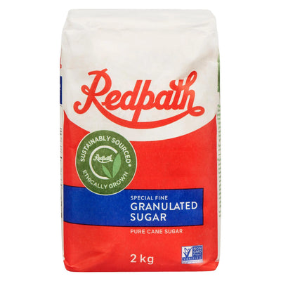 Redpath Fine Granulated Sugar 2kg - Case of 10