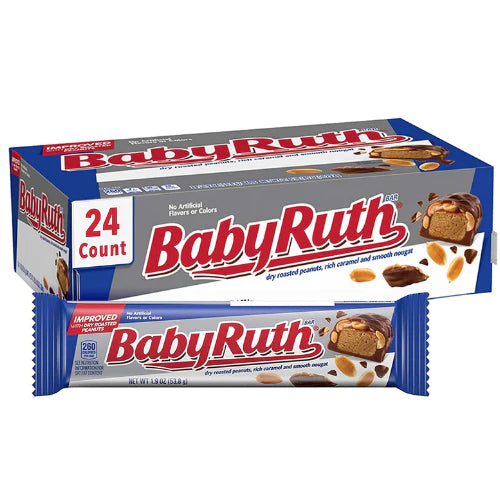 Baby Ruth Chocolate Bar 59.5g - 24ct