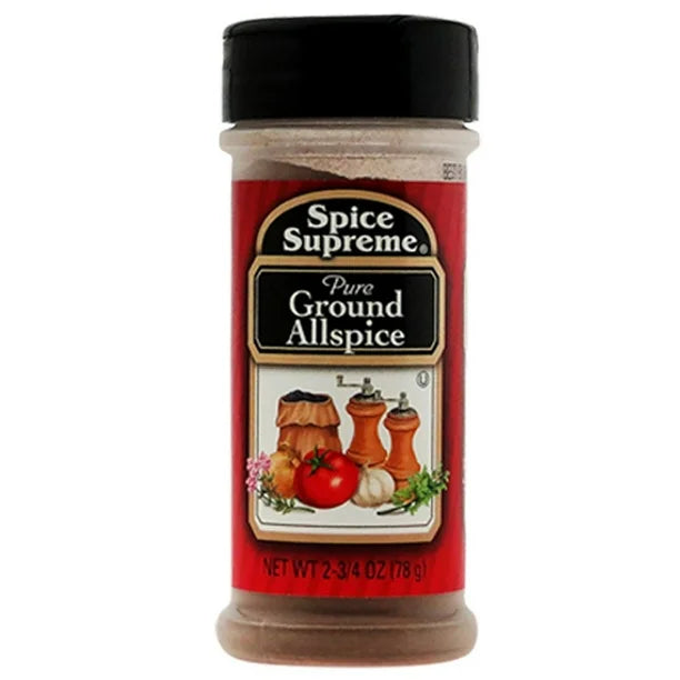 Spice Supreme Pure Ground Allspice 78g - Case of 12