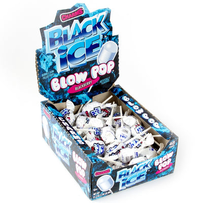 Charms Blow Pop Black Ice - 48Ct