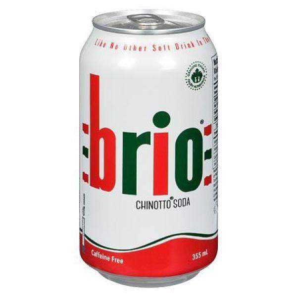 Brio Italian Chinotto Soda Cans 355ml - Case of 12
