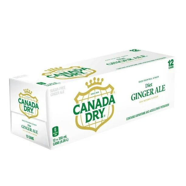 Canada Dry Ginger Ale Diet 355ml - Case of 12