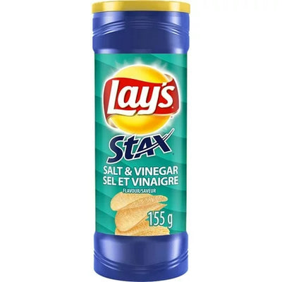 Lay's Stax Salt & Vinegar 155g (Case of 17)
