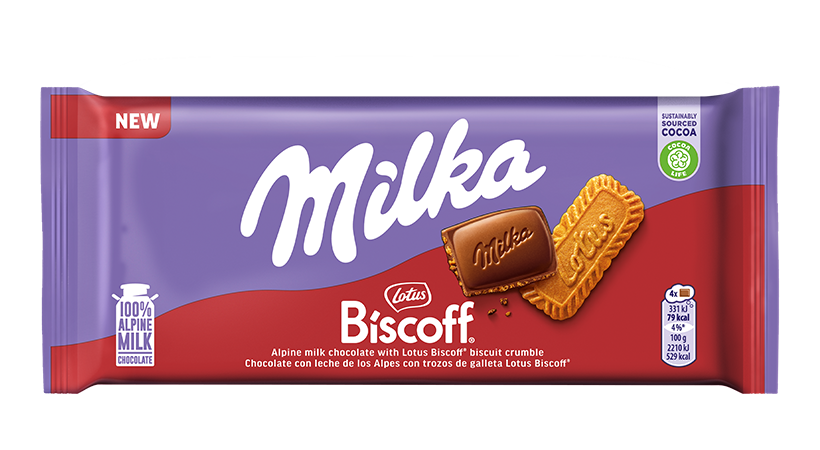 Milka Biscoff Lotus Bar 90g - Case of 24 (EU)