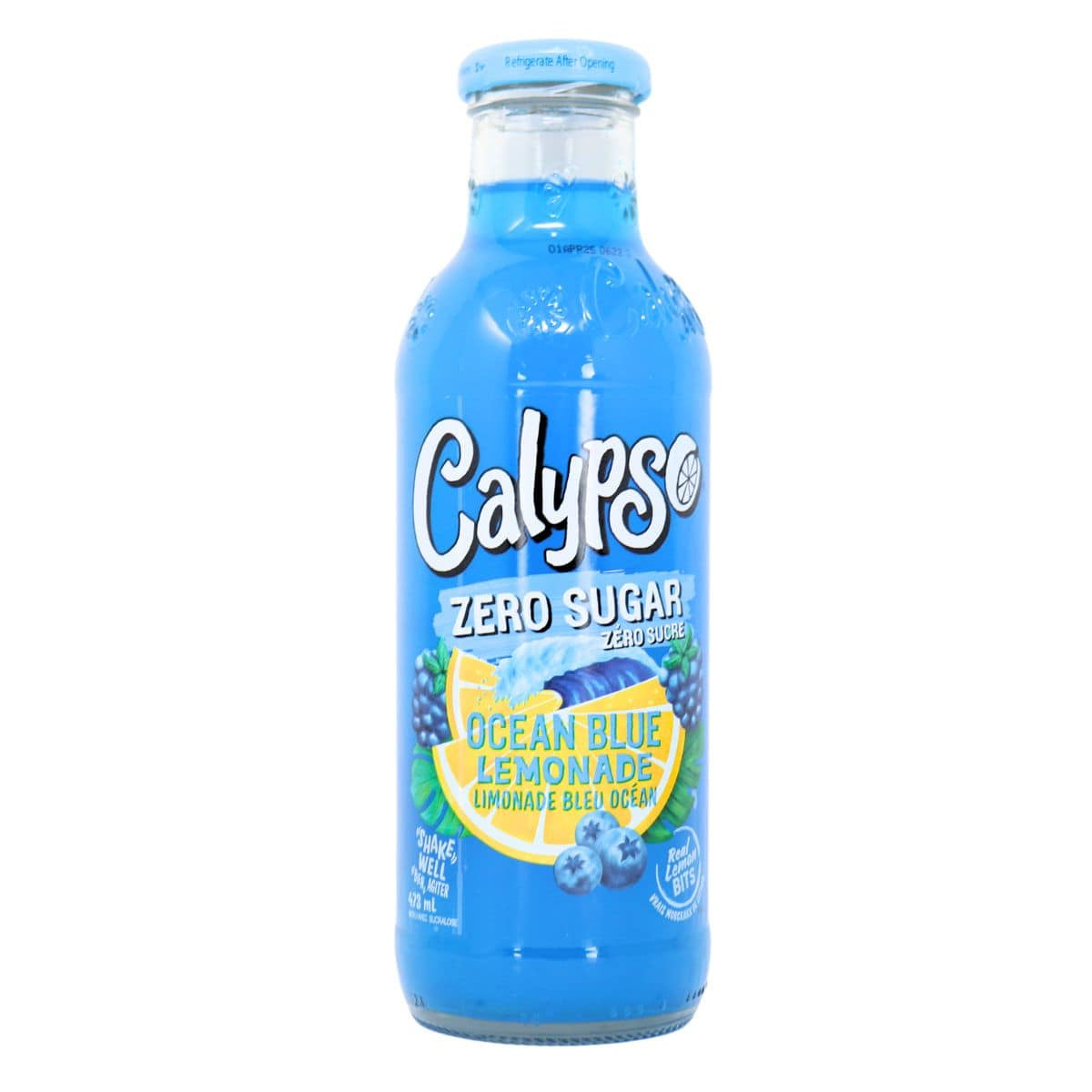 Calypso Ocean Blue Lemonade ZERO 473ml - Case of 12
