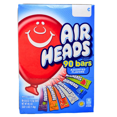 Airheads Taffy Candy Assorted Flavors - 90ct