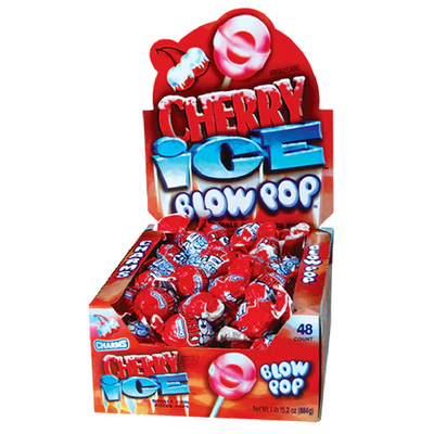 Charms Blow Pop Cherry Ice 48Ct