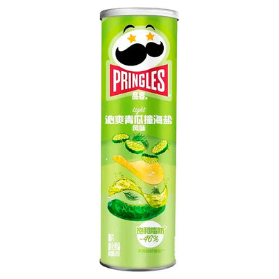 Pringles Light Cucumber & Sea Salt Flavor 115g - (Case of 20 Cans) - China