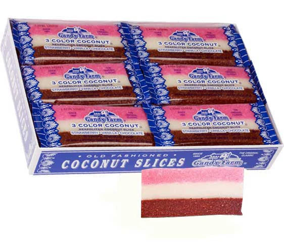 Candy Farm 3 Color Coconut Slices 57g - 24ct