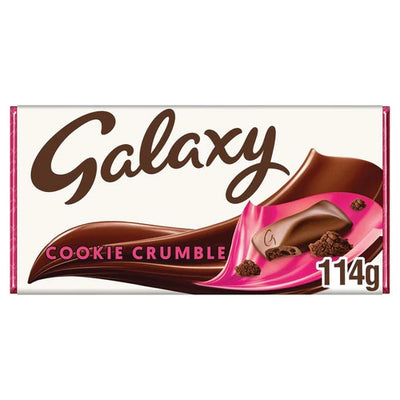 Galaxy Cookie Crumble Bar 114g - Case Of 24 - UK