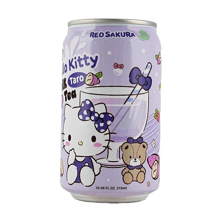 Hello Kitty Milk Tea Taro 310ml - Case of 24 (Japan)