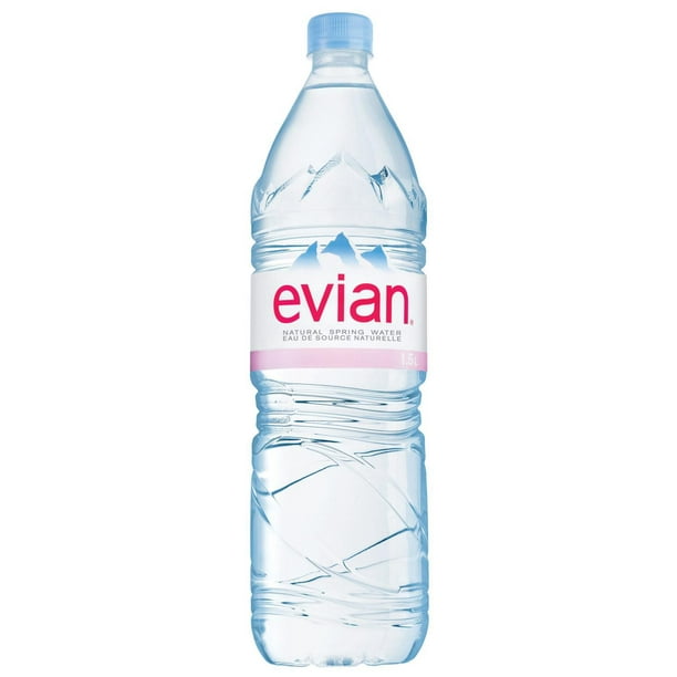 Evian Natural Mineral Water 1.5L (6 Pack)
