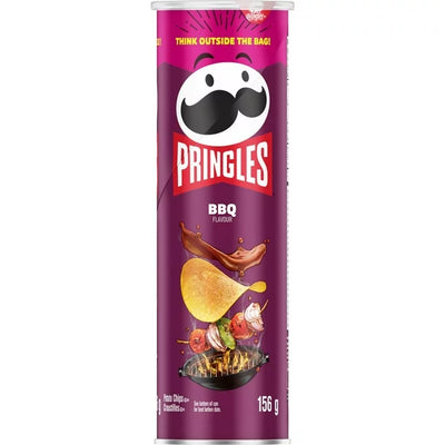 Pringles BBQ Potato Chips 156g (Case of 14)